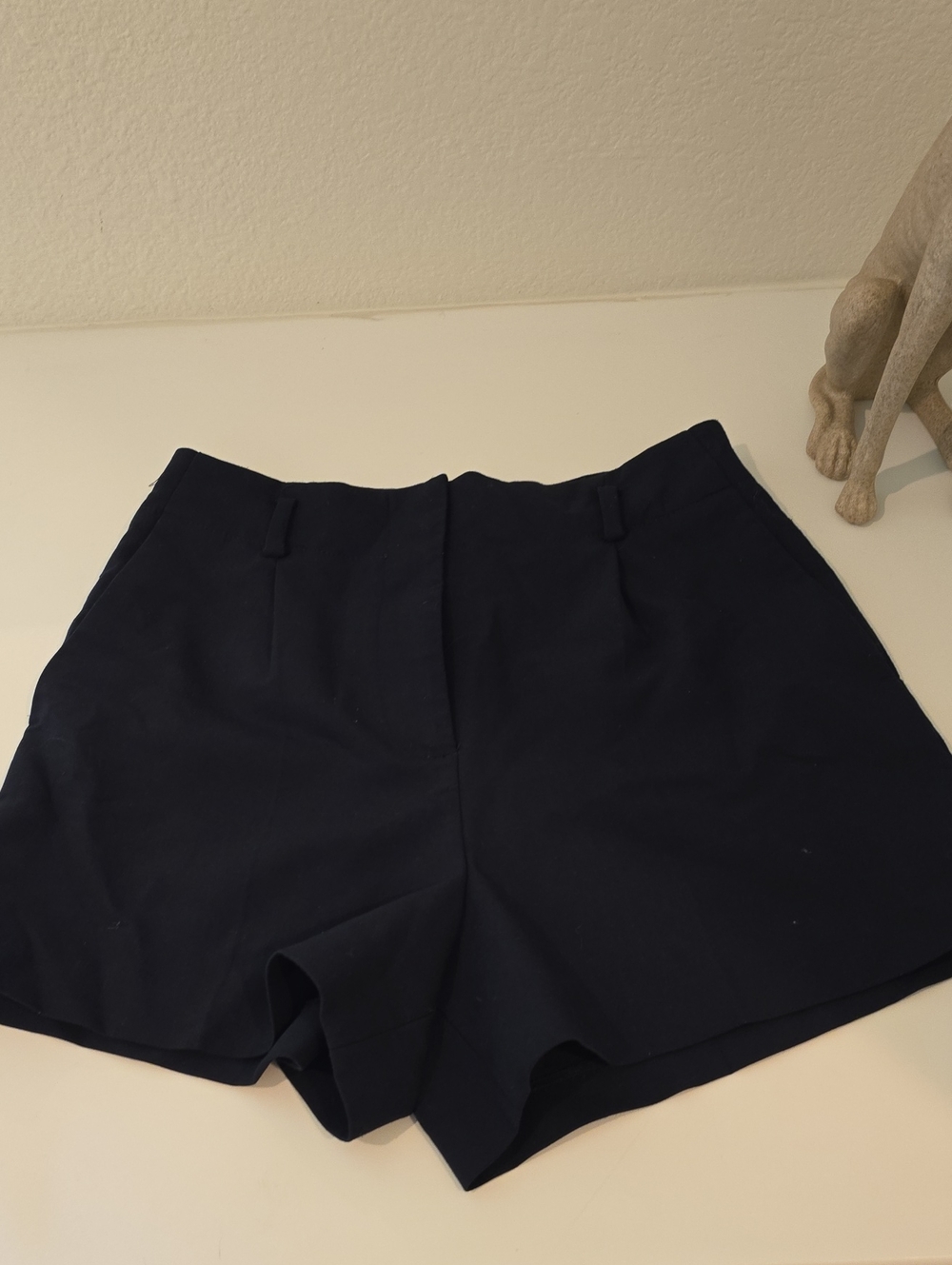 Zara Classic Navy High-Waist Women's Shorts Size S